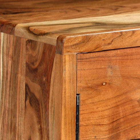 Swen Studio -  Sideboard Solid Wood with Carved Doors 160x40x75 cm